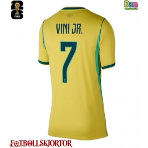 Brasilien Vinicius Junior #7 Hemmatröja Dam VM 2026 Kortärmad